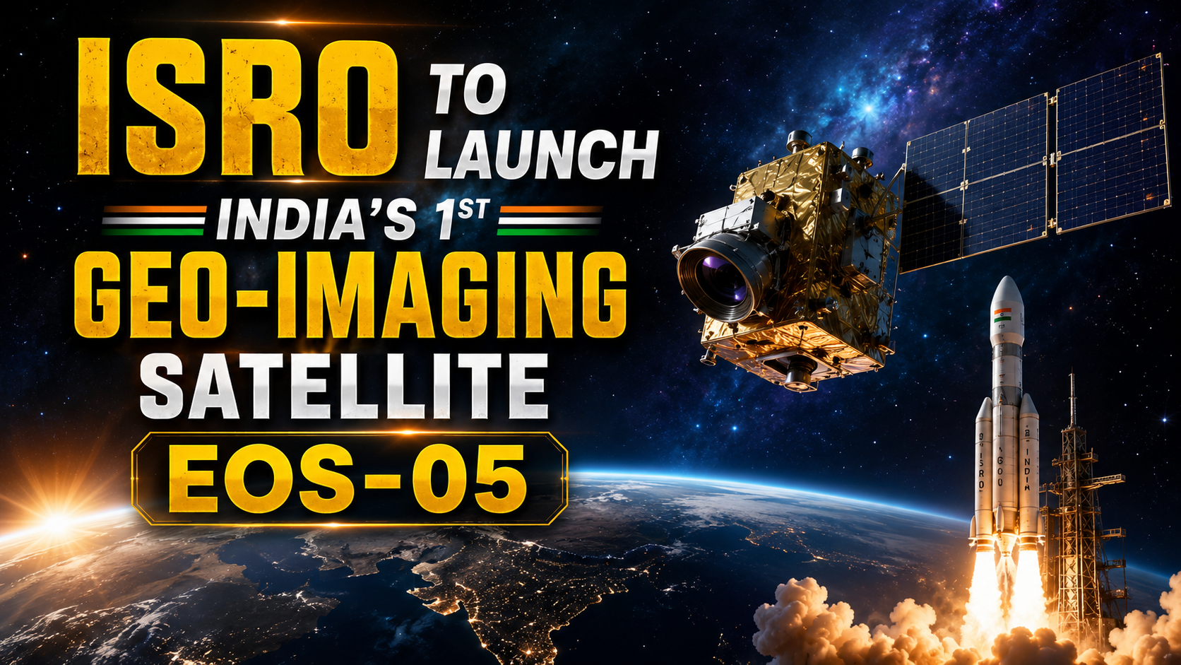 ISRO to Launch India's 1st Geo-Imaging Satellite EOS-05