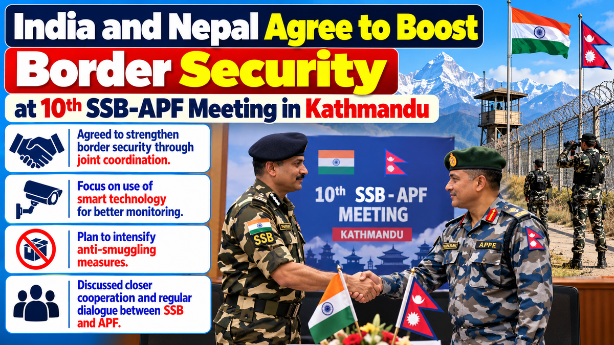 India and Nepal Agree to Strengthen Border Security Through Enhanced Coordination and Modern Surveillance