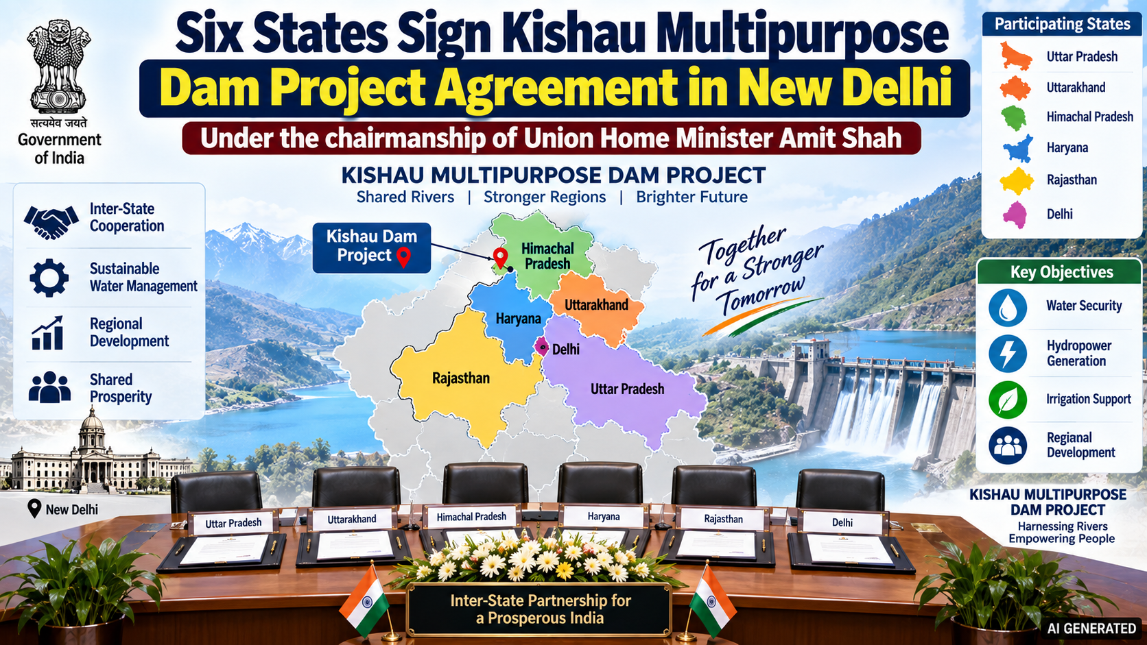 Six States Sign Agreement for Rejuvenation of Yamuna River