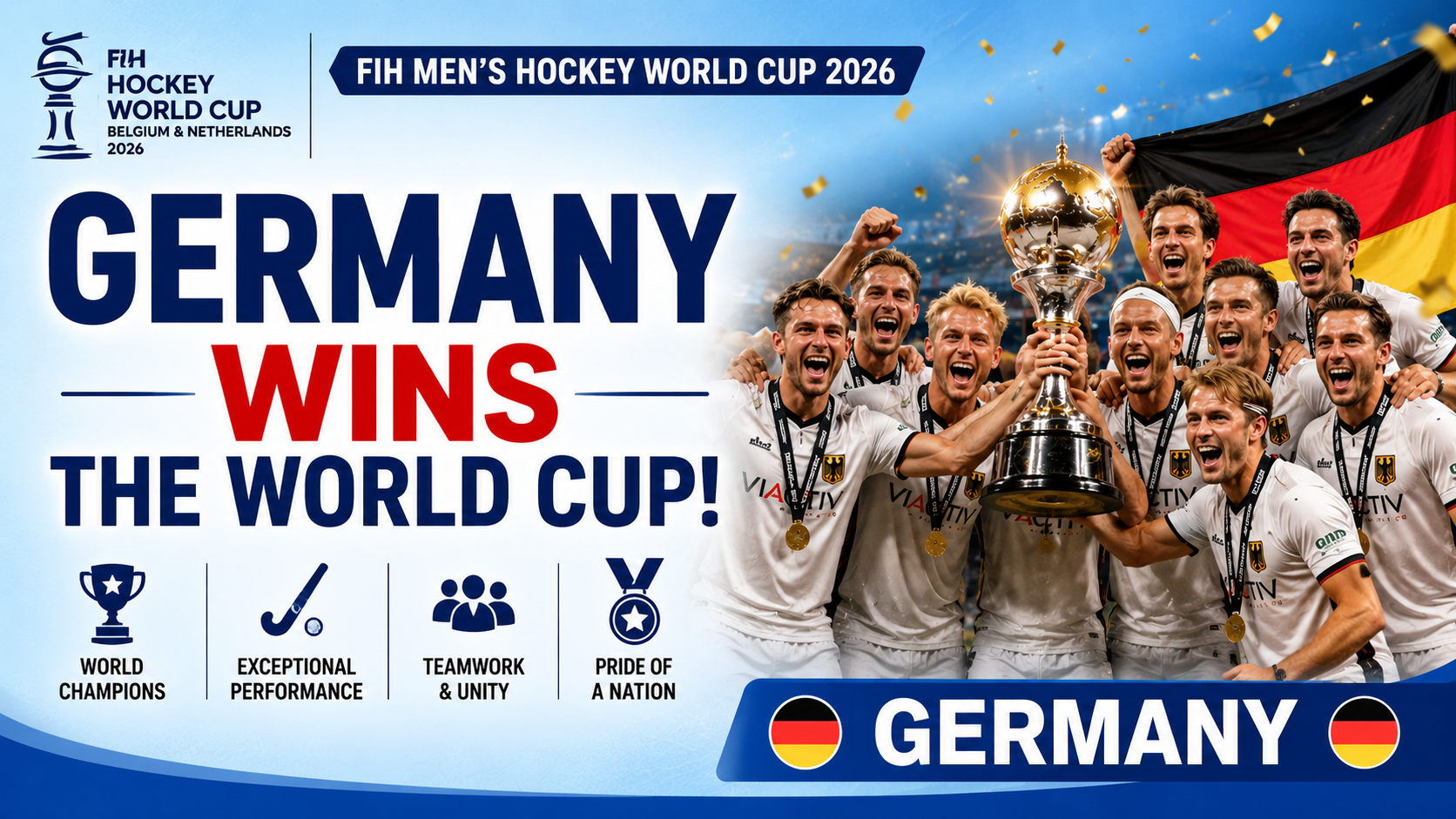 Germany Wins FIH Men's Hockey World Cup 2026