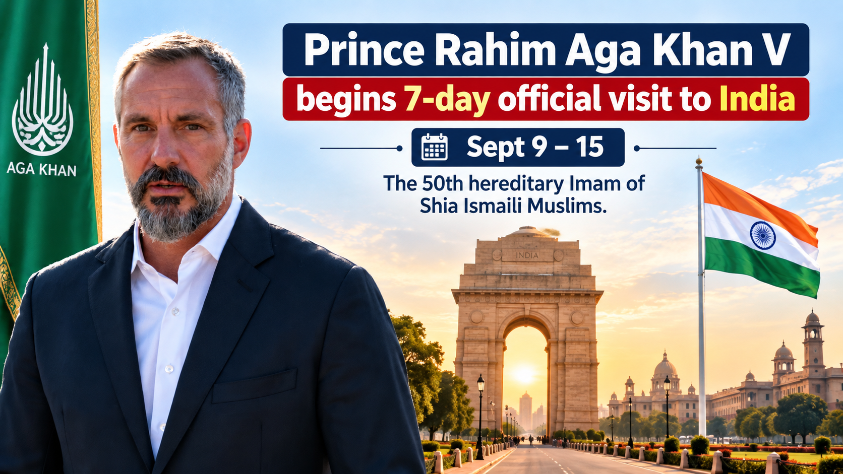 Aga Khan V Begins Seven-Day India Visit; To Meet President, PM