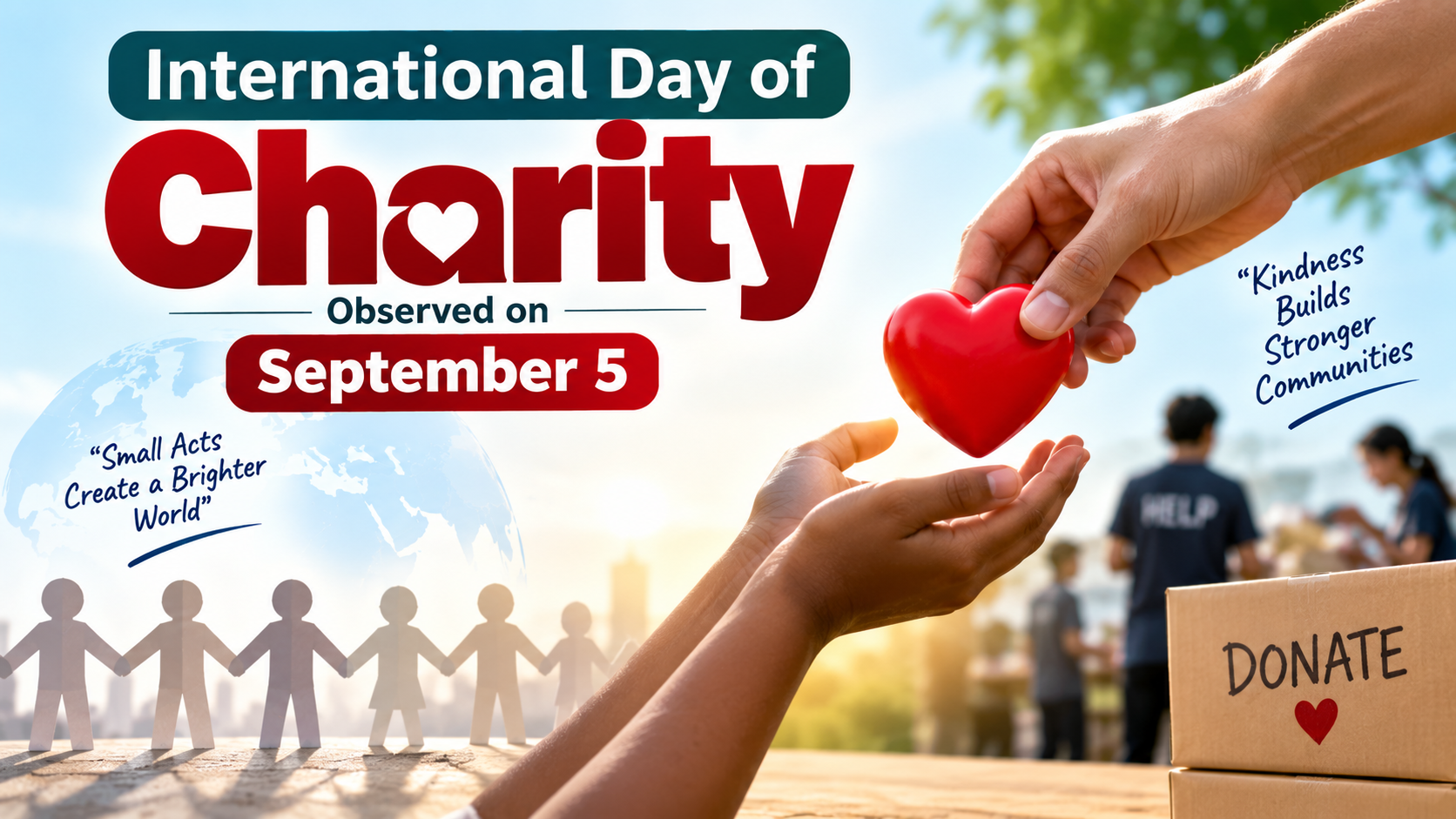 International Day of Charity Observed on September 5