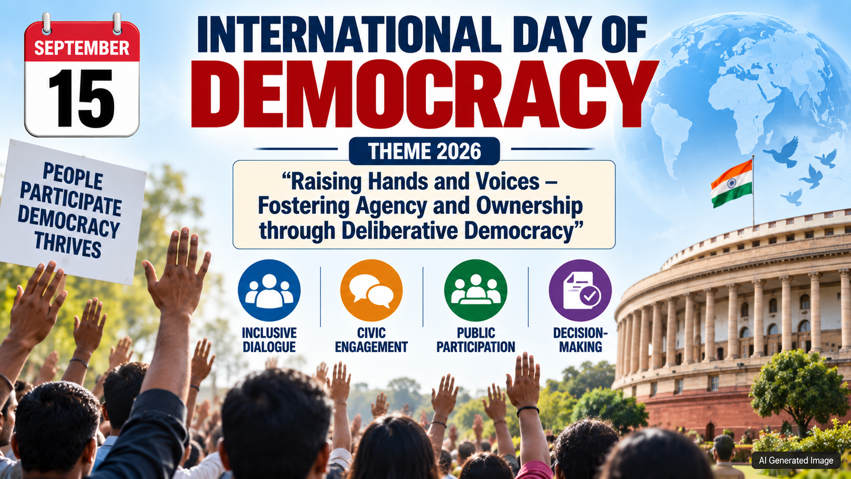 International Day of Democracy : September 15