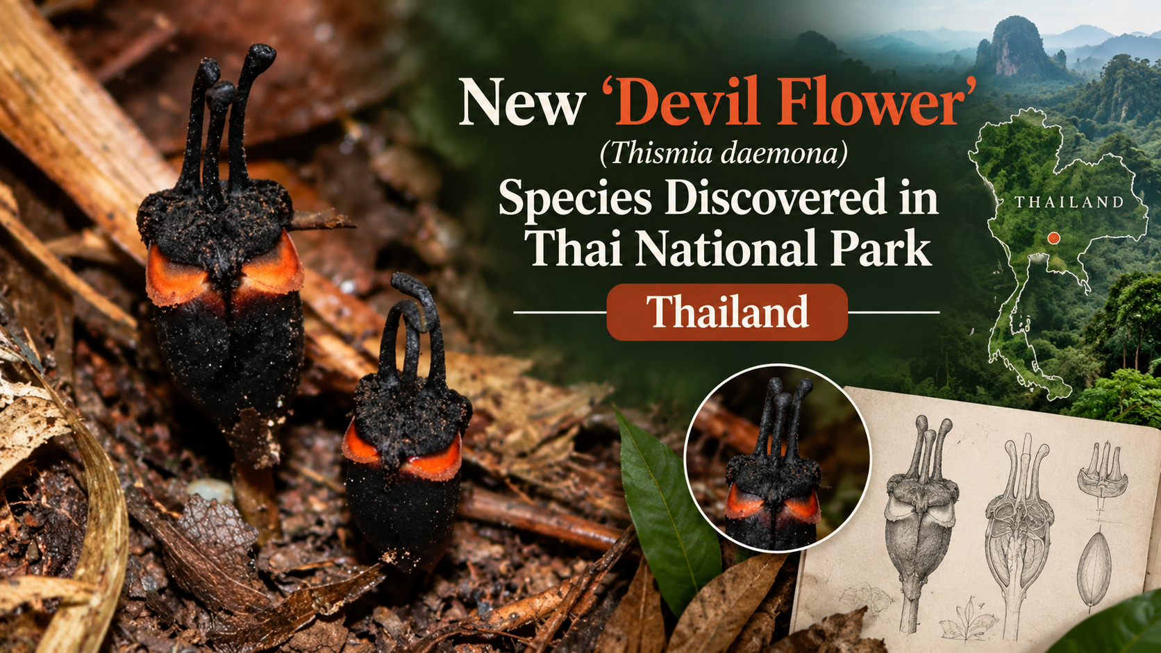 New 'Devil Flower' (Thismia daemona) Species Discovered in Thai National Park
