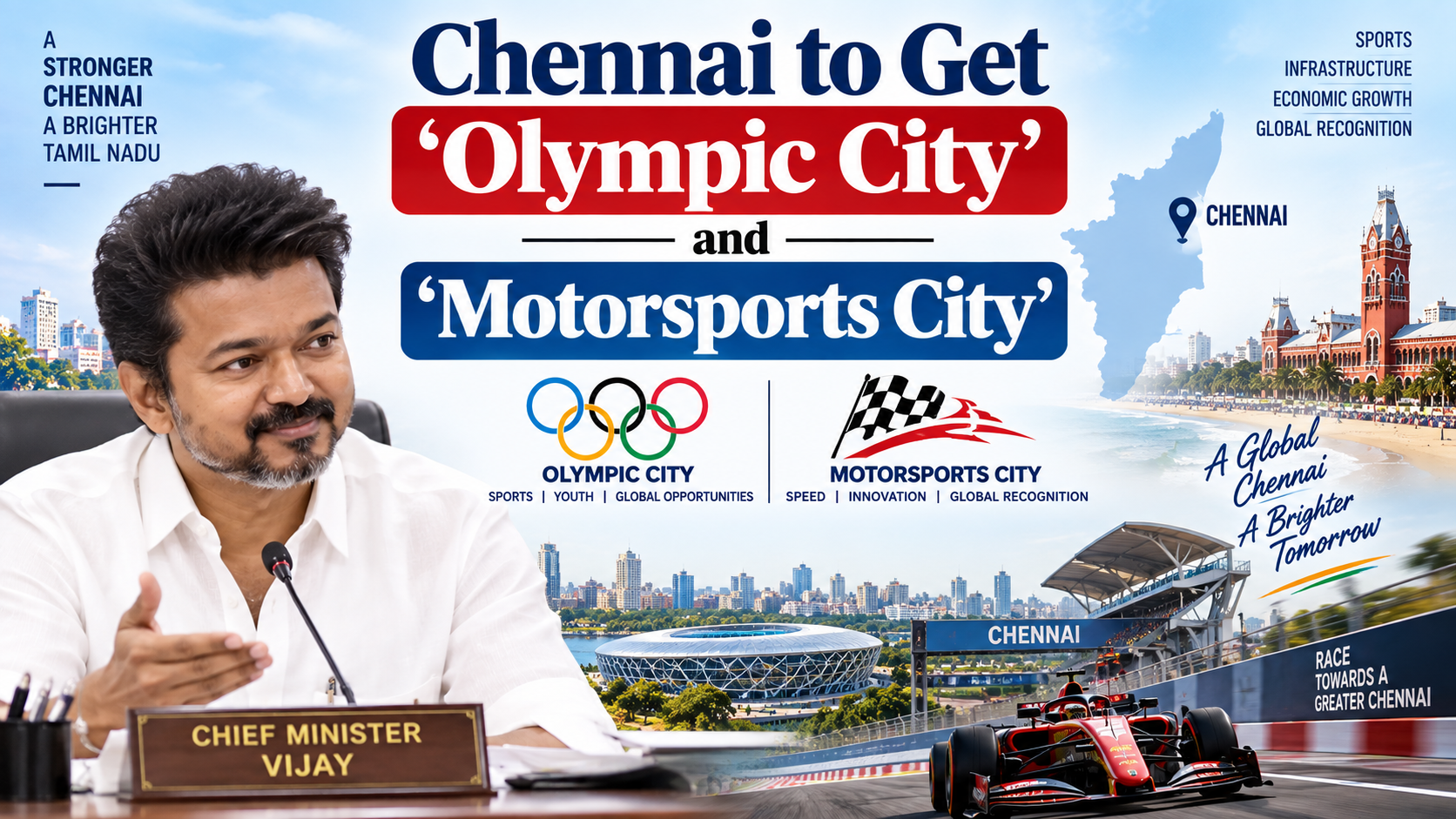 Chennai to Get 'Olympic City' and 'Motorsports City'