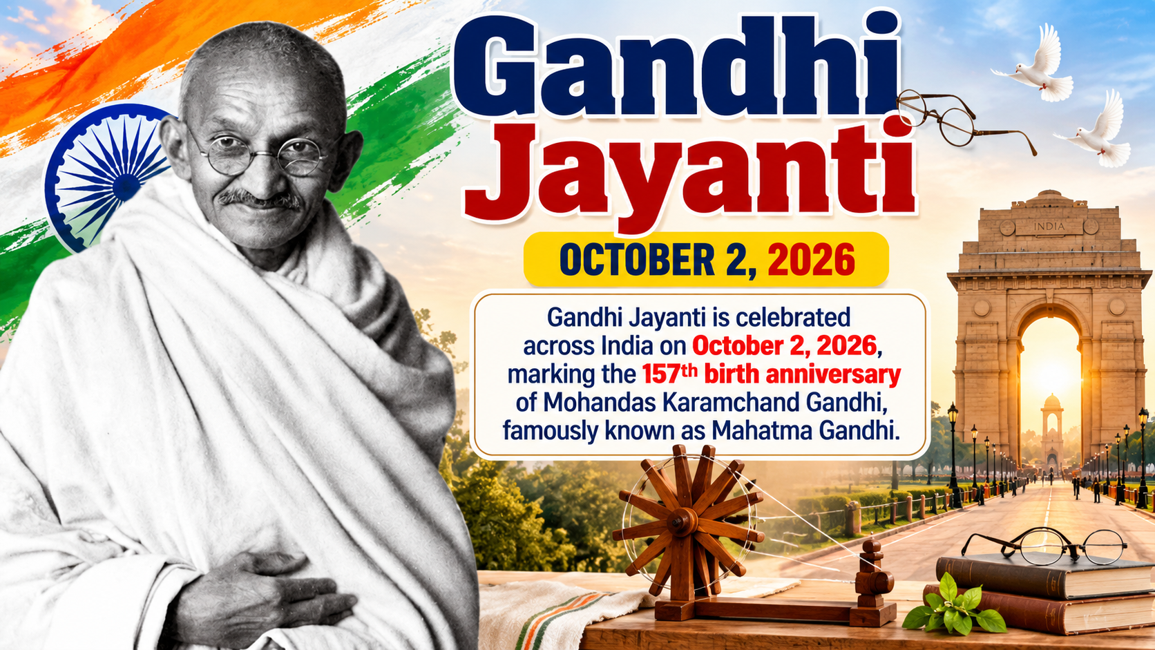Gandhi Jayanti 2026: Date, History, Significance, and Celebrations