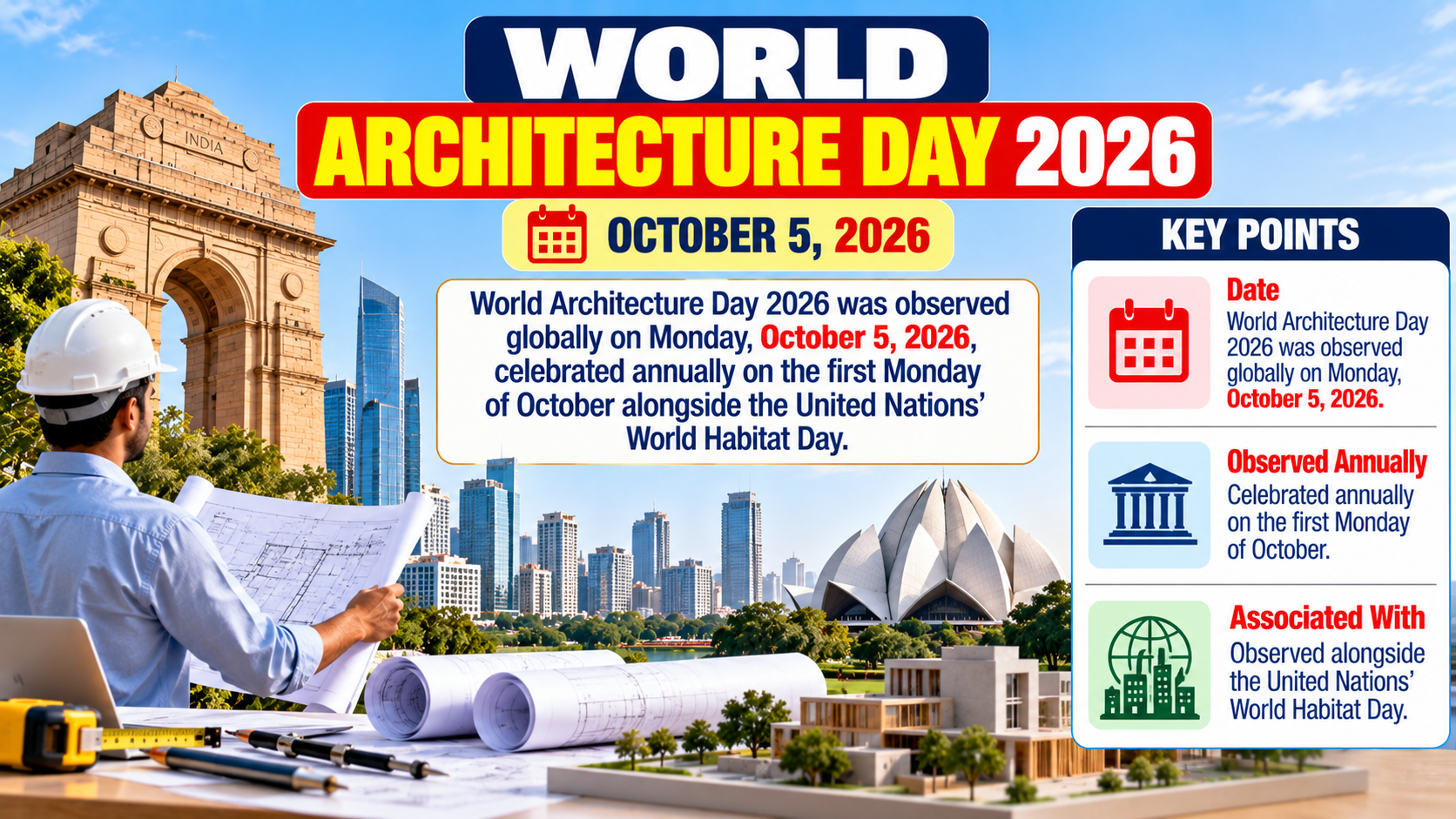World Architecture Day 2026: Date, Theme, Organizer, and Key Highlights