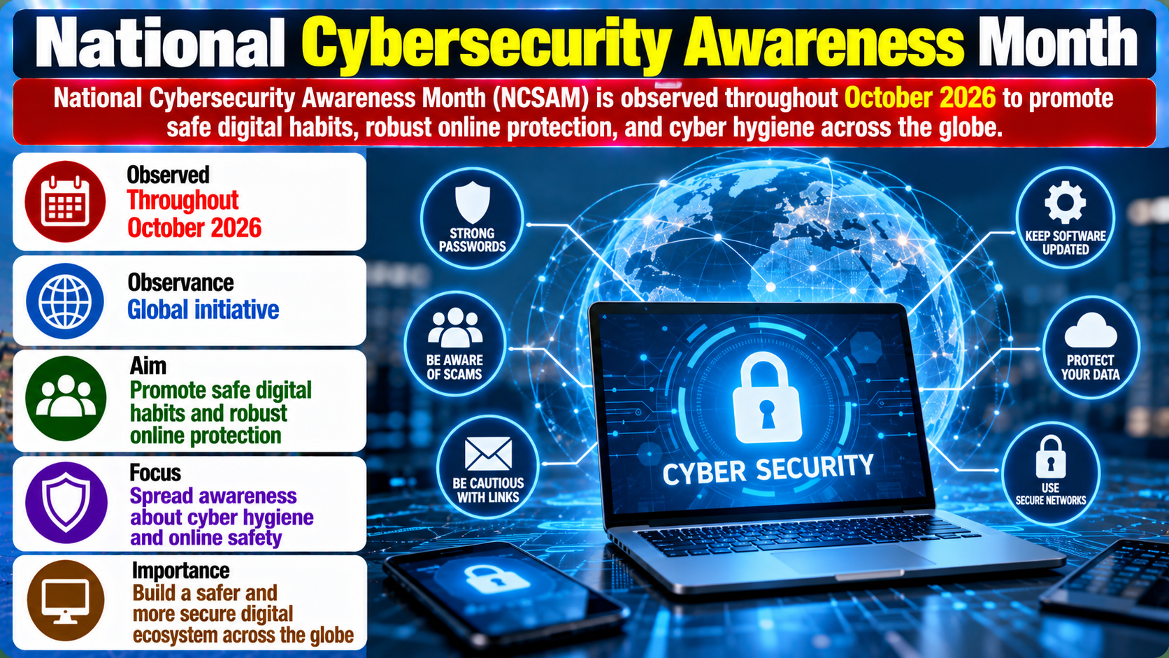 National Cybersecurity Awareness Month 2026 Observed in October