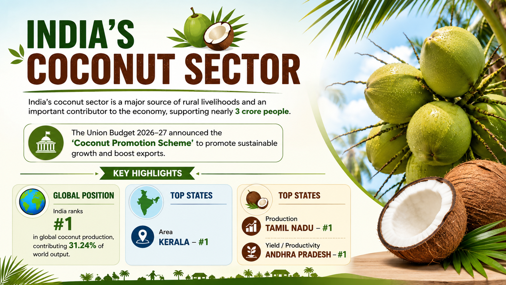 India’s Coconut Sector: From 'Tree of Life' to Global Prominence