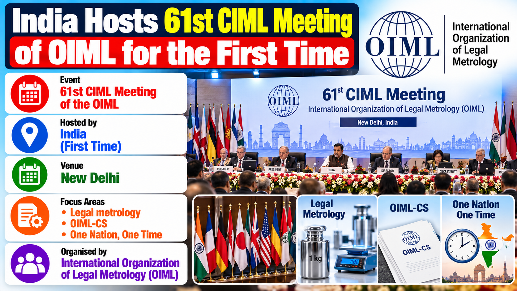 India Hosts 61st CIML Meeting for First Time in New Delhi