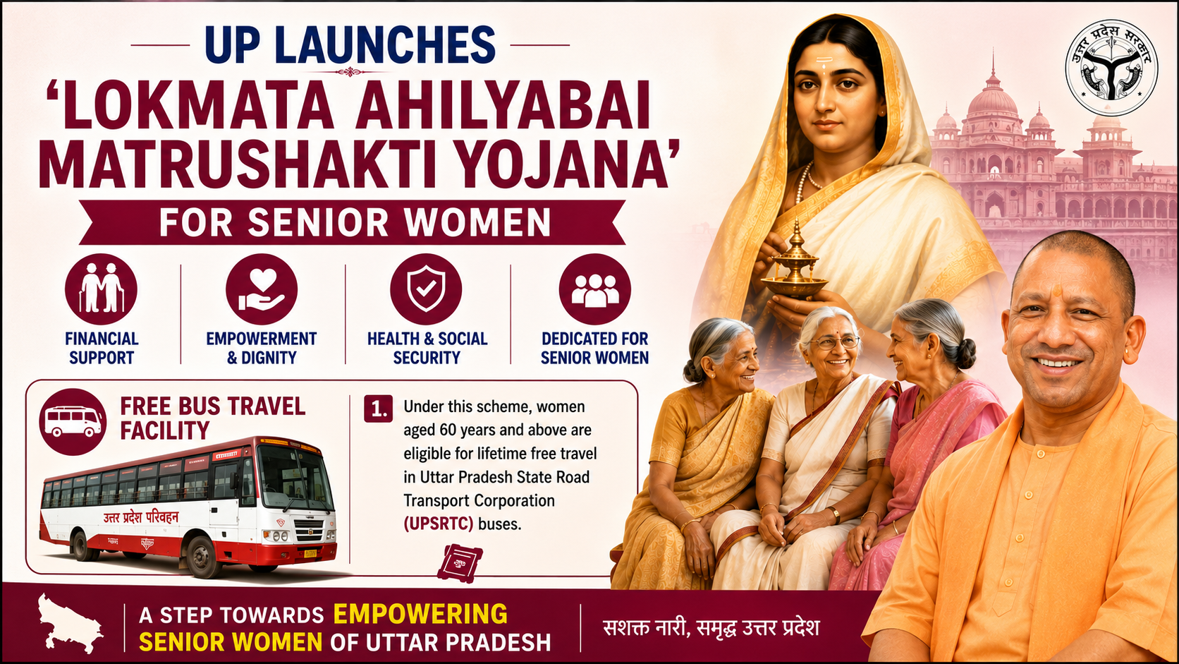 UP Launches 'Lokmata Ahilyabai Matrushakti Yojana' for Senior Women