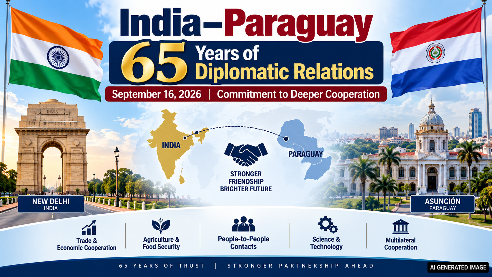 India and Paraguay Celebrate 65 Years of Diplomatic Relations