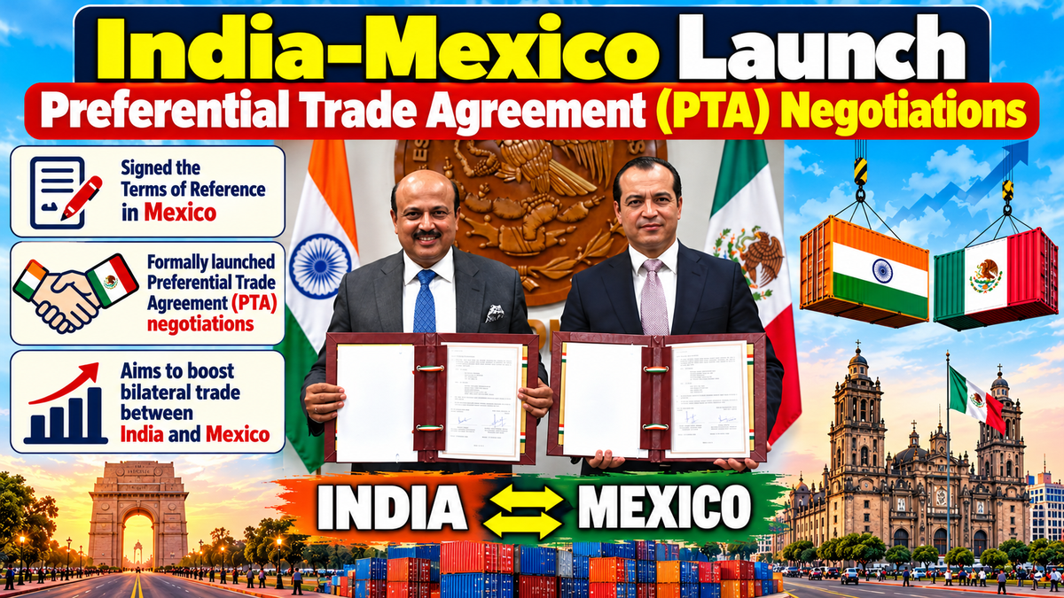India and Mexico Sign Terms of Reference for Preferential Trade Agreement (PTA)