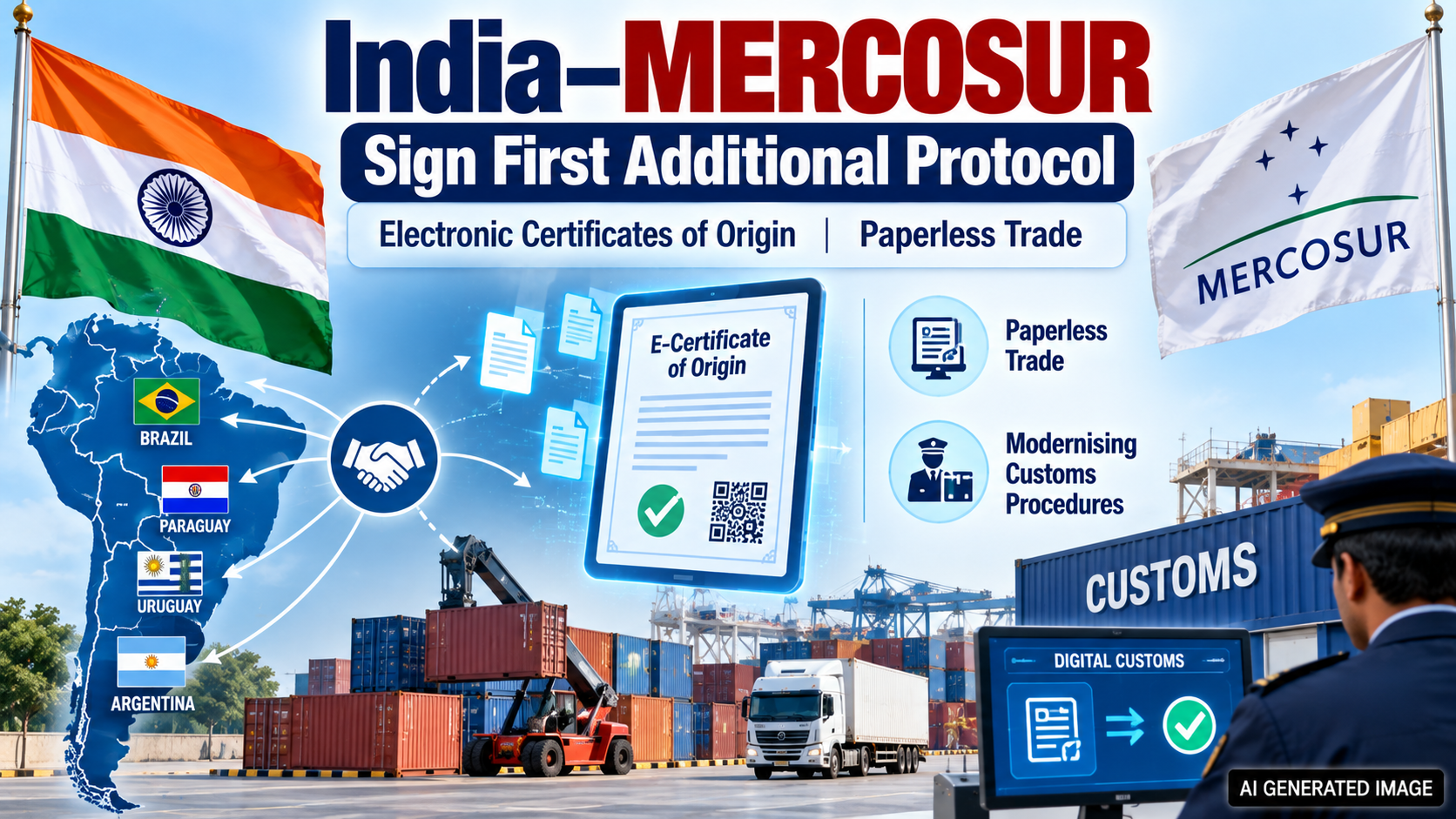 India & MERCOSUR Sign First Additional Protocol to PTA
