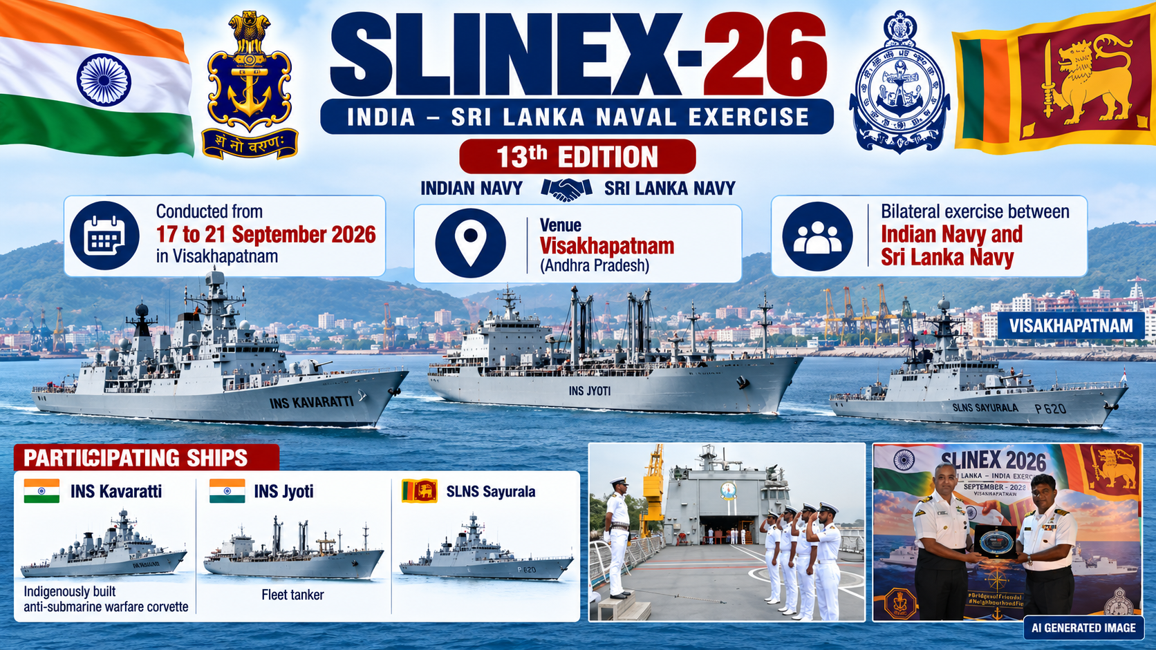 India-Sri Lanka Maritime Exercise SLINEX-26
