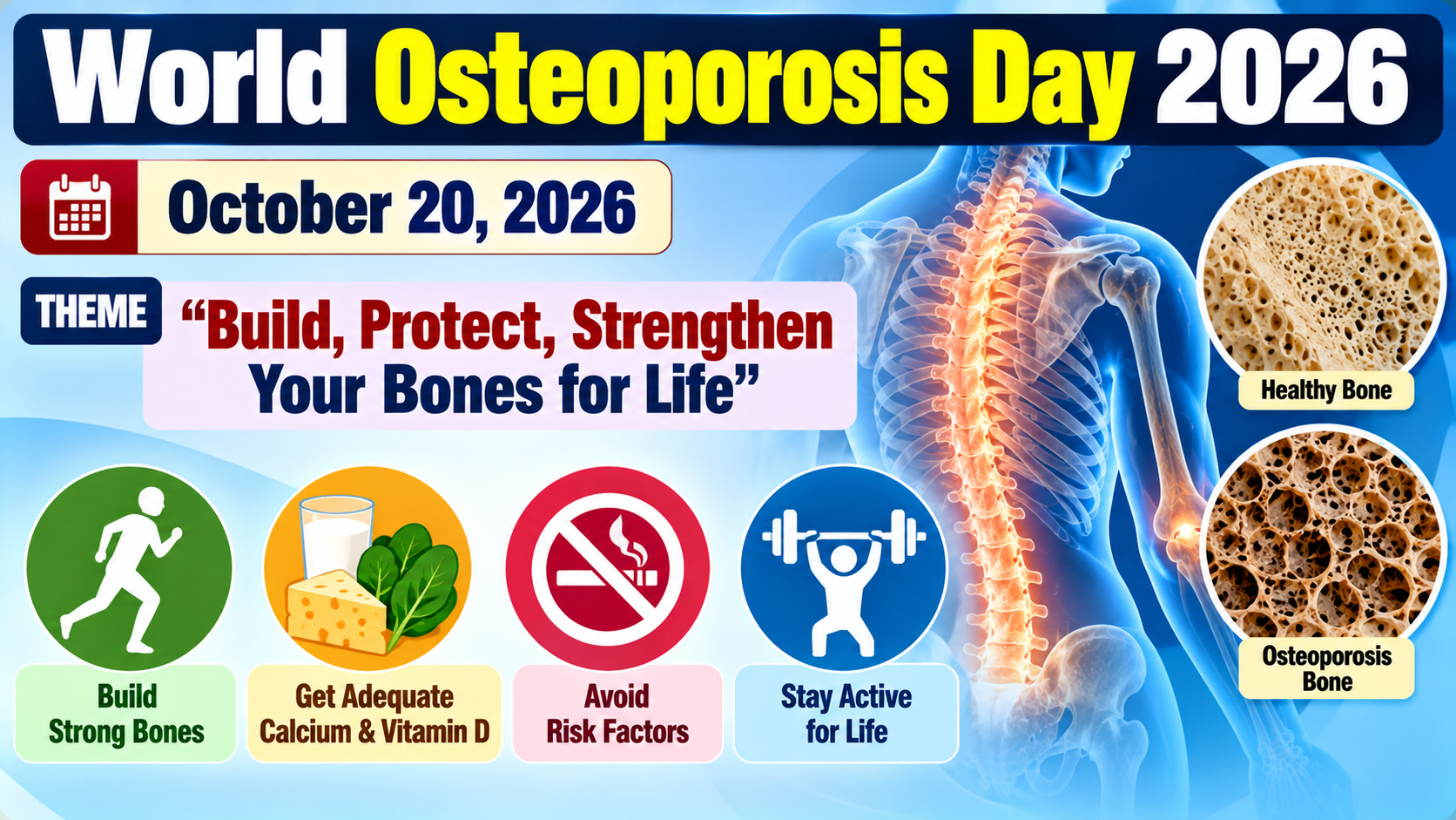 World Osteoporosis Day 2026: Theme & Bone Health