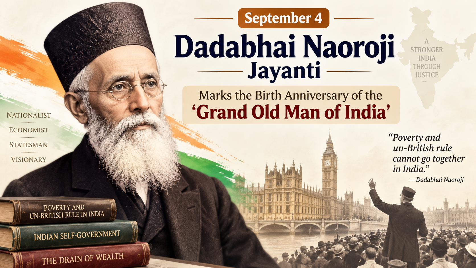 Dadabhai Naoroji Jayanti: September 4 Marks the Birth Anniversary of the 'Grand Old Man of India'