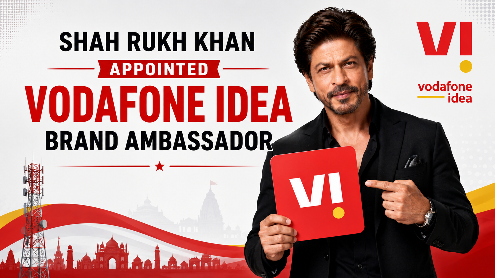 Shah Rukh Khan Appointed Vodafone Idea Brand Ambassador