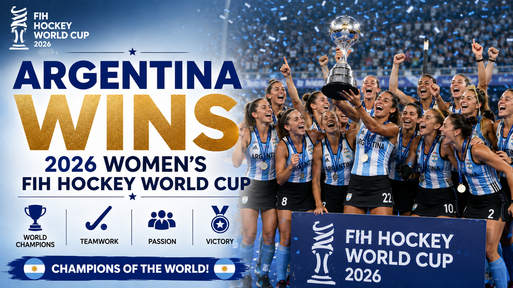 Argentina Wins 2026 Women's FIH Hockey World Cup