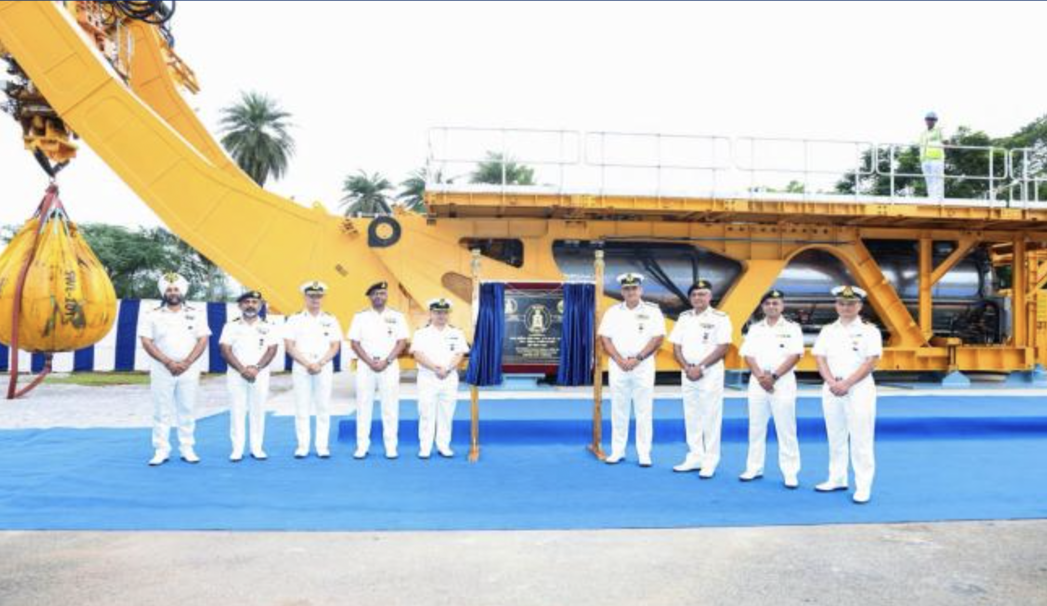 FOC-in-C Inaugurates LARS Test Plinth at Submarine Rescue Unit (East), Visakhapatnam