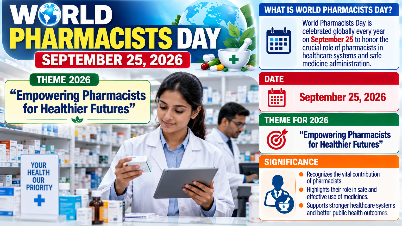 World Pharmacists Day 2026 Observed on September 25