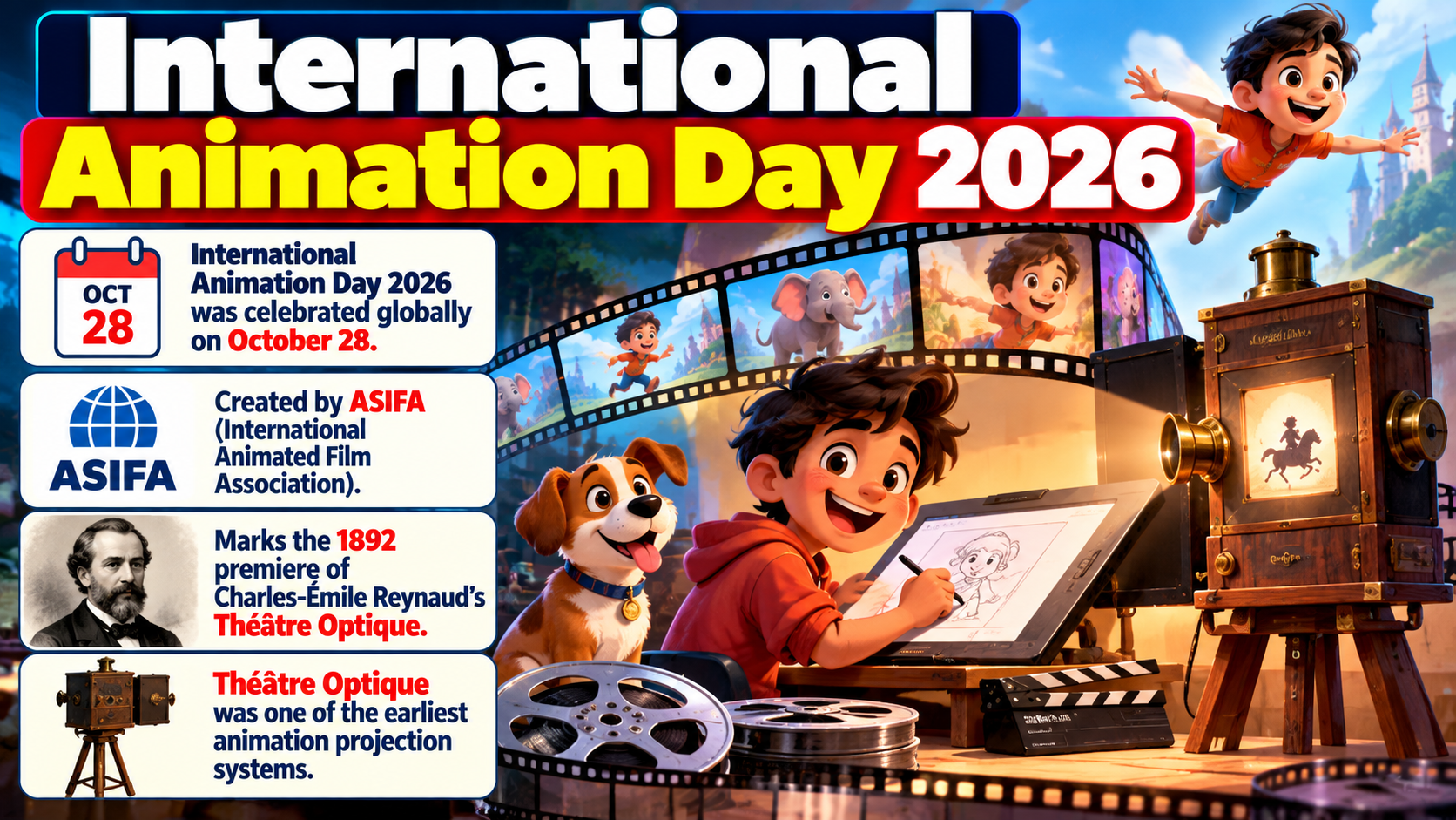 International Animation Day 2026 Celebrated Globally on October 28