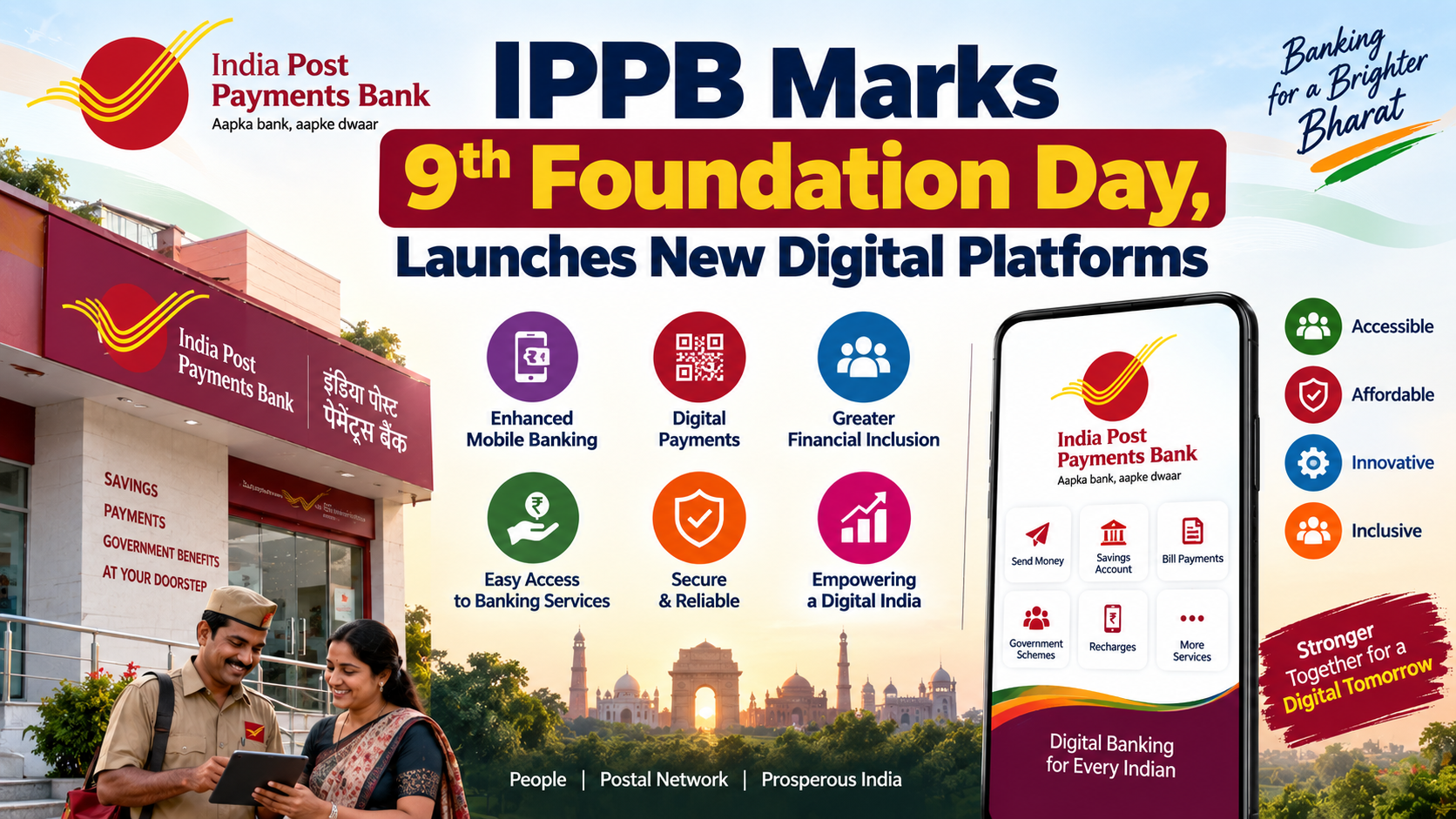 IPPB Marks 9th Foundation Day, Launches New Digital Platforms