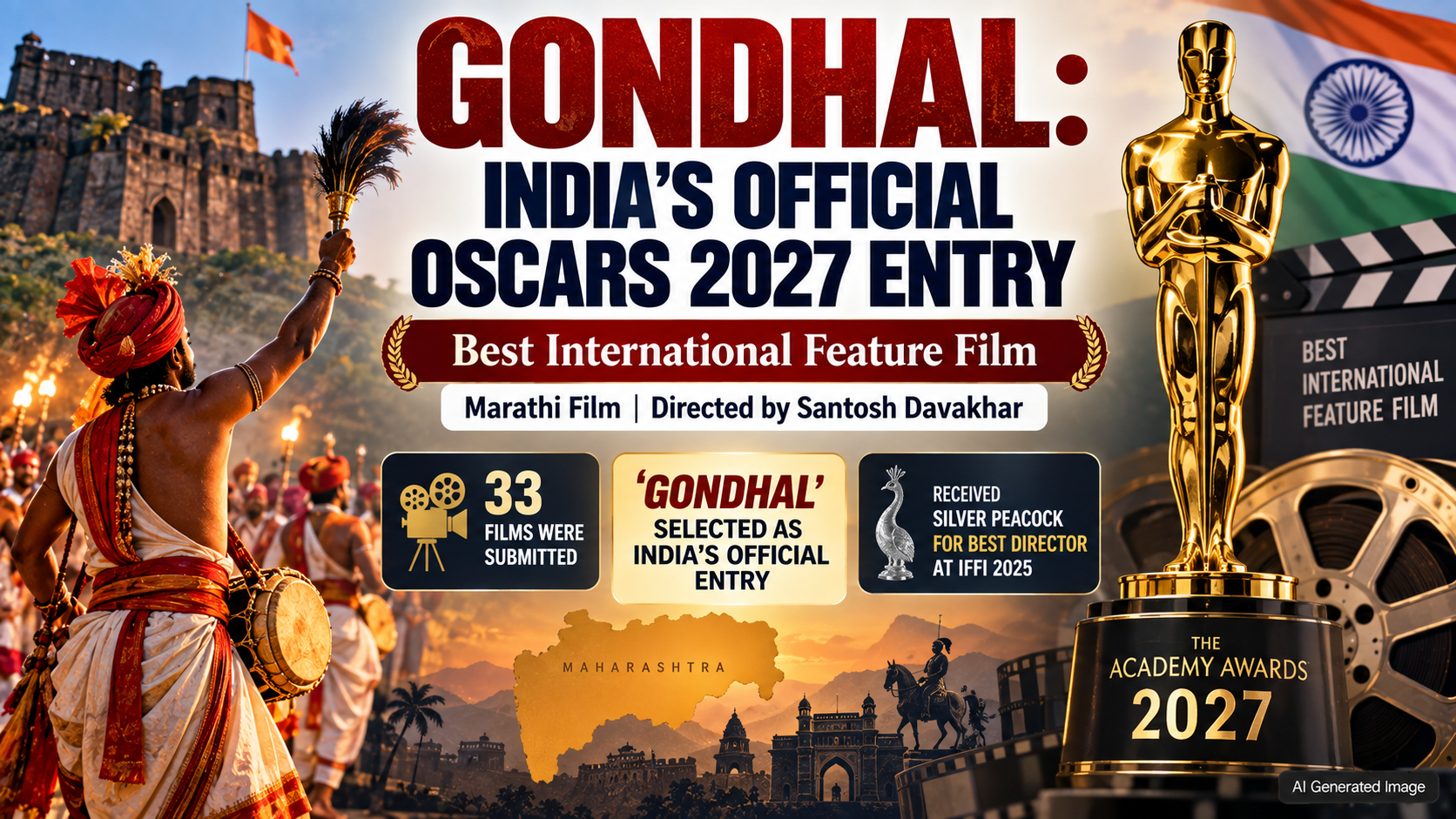 Oscars 2027: Marathi Film 'Gondhal' India's Official Entry