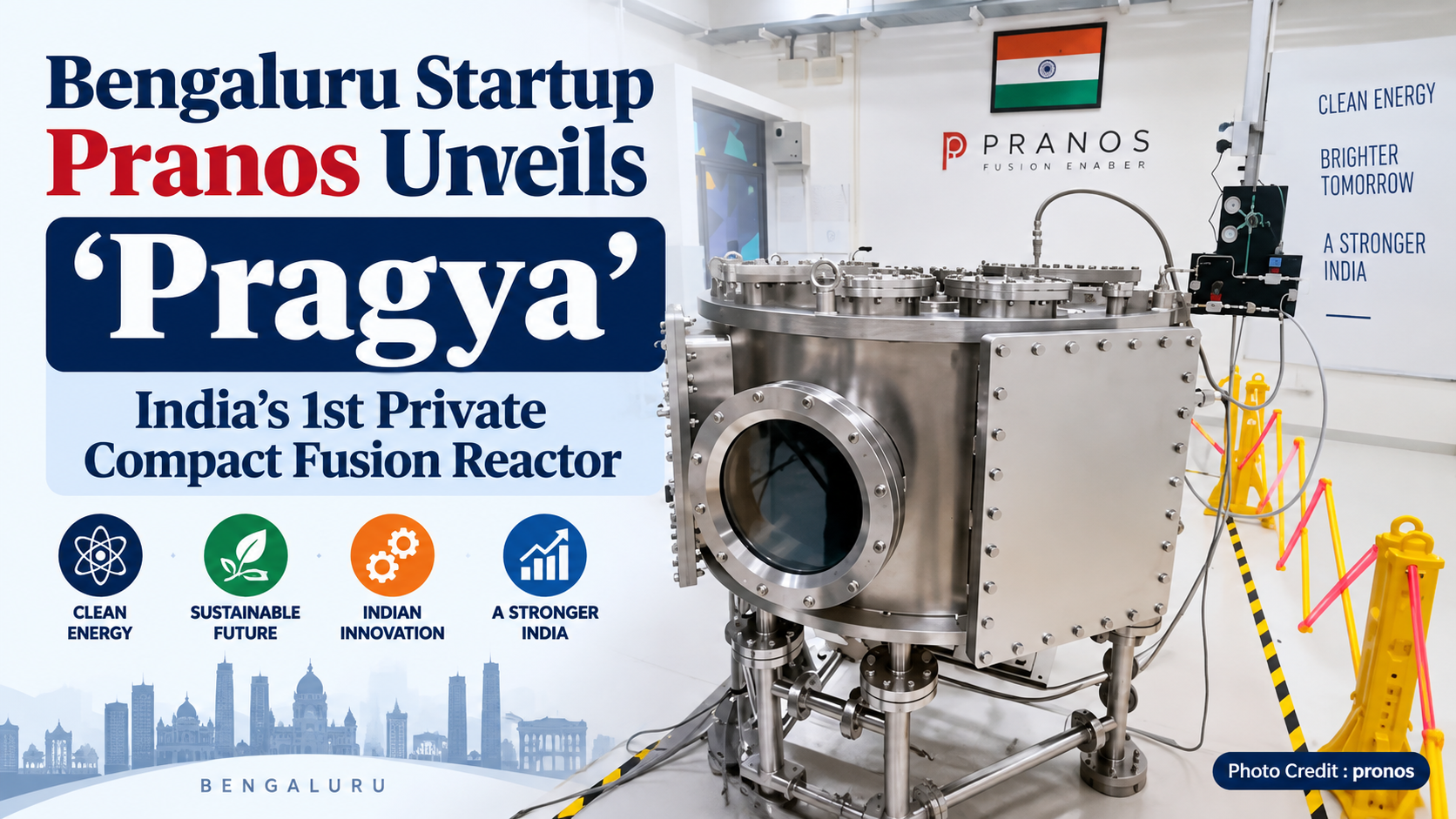 India Unveils 1st Private Fusion Reactor 'Pragya'