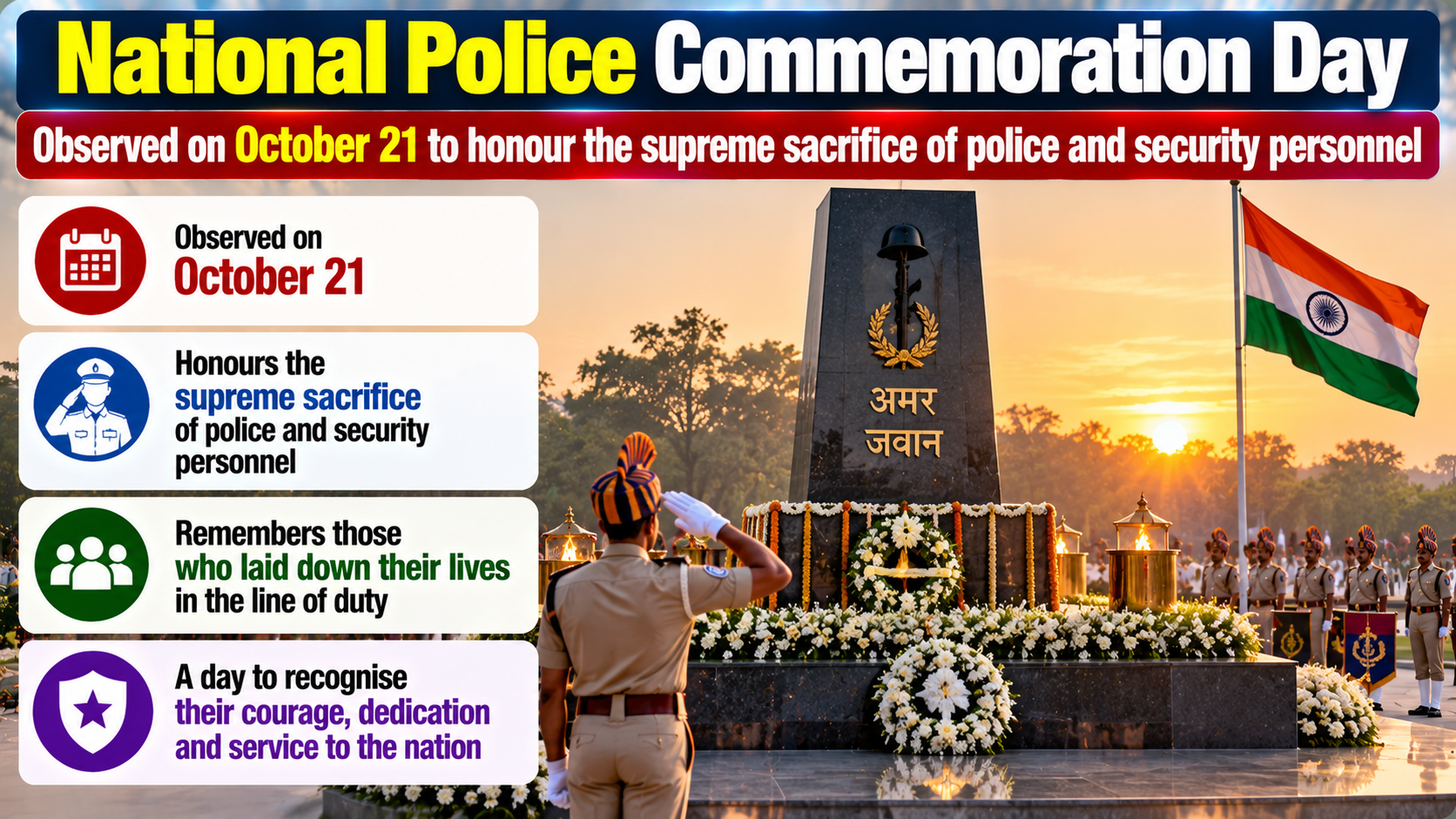 National Police Commemoration Day 2026 Observed Across India