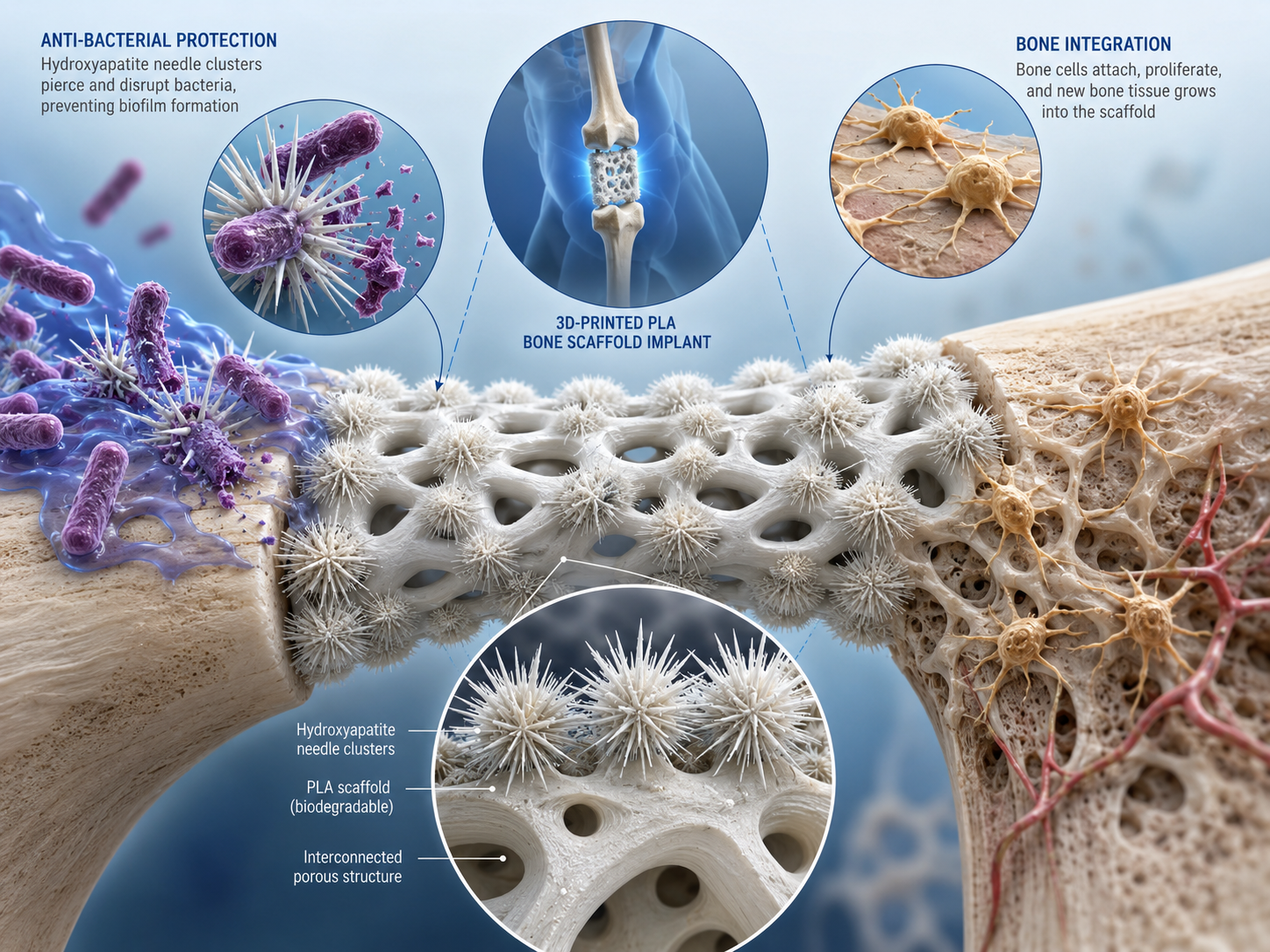 IIT Mandi Develops Sea Urchin-Inspired Coating for 3D-Printed Bone Implants